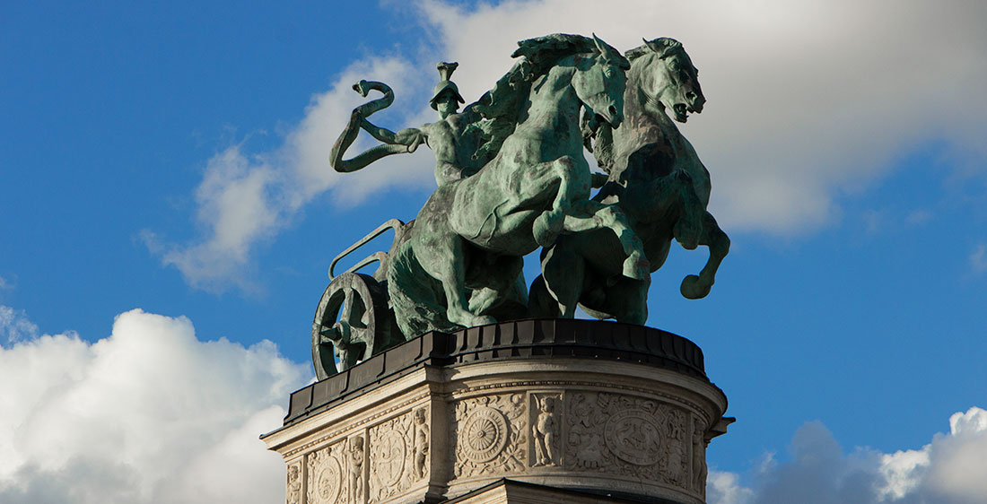 Budapest Heroes square free stock photo