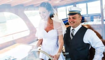 Rent a boat for a small wedding party in Budapest